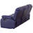 3-Seater Recliner Sofa Chair, Home Theater Sofa with Flipped Backrest and Cupholder, Leather, Blue-1232528548