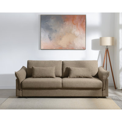 Upholstered 95 " Boucle Sofa Bed