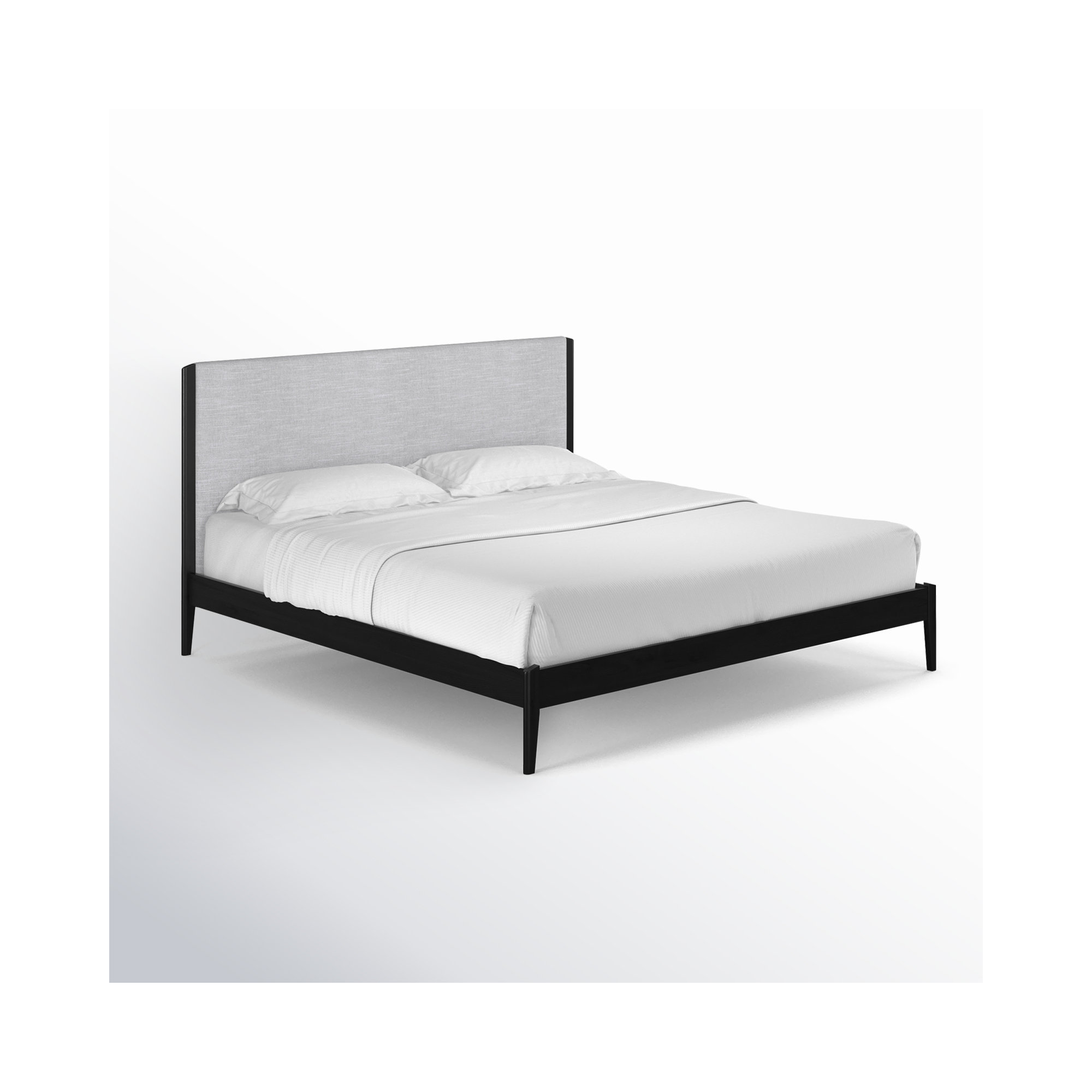 Javi Upholstered Bed, King, Black