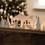 Crèche de Noël en porcelaine et bois