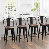 Rosenberry Counter Stool with Metal Frame