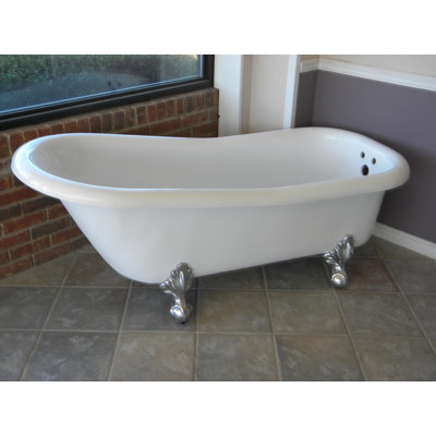 Imperial 66" x 30" Clawfoot Soaking Bathtub