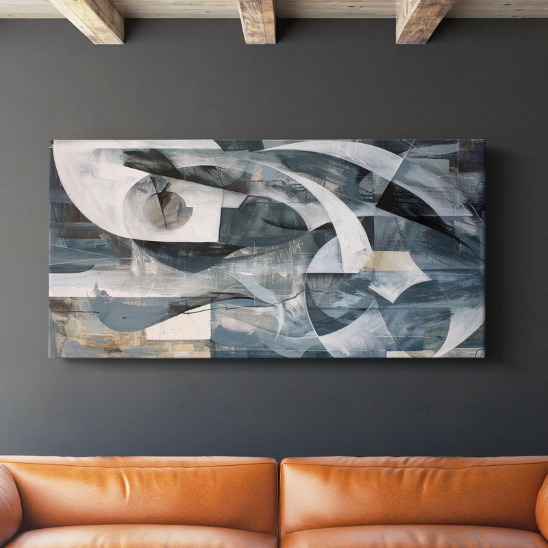 Abstract Seris 6 #XI-Gallery Wrapped Canvas, 20" H x 40" W