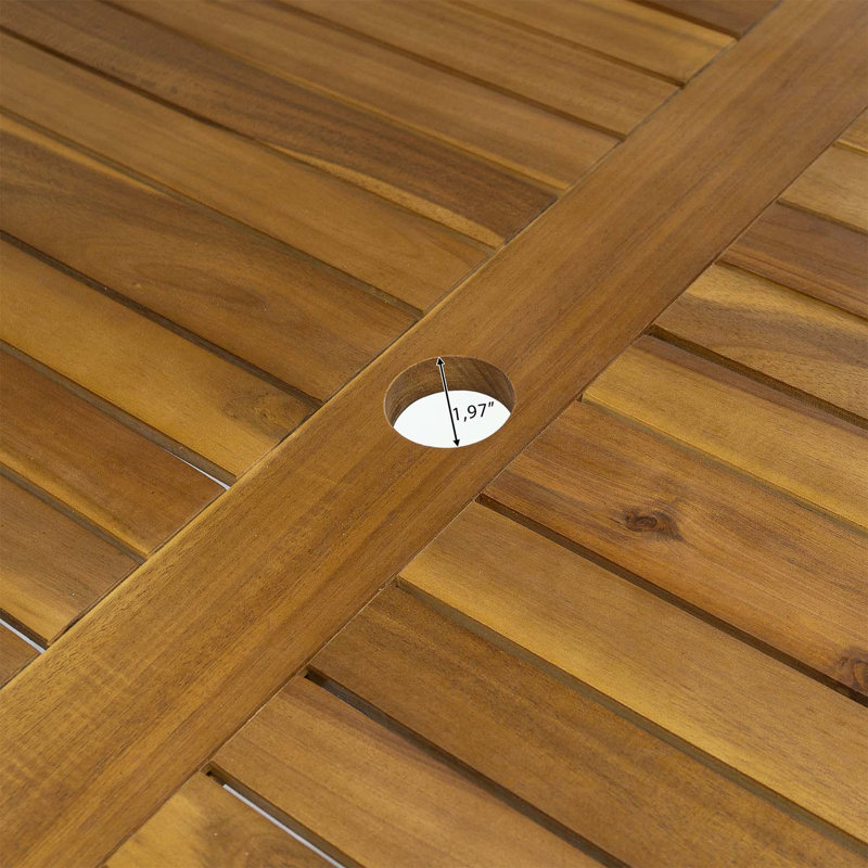 Elira Outdoor Wood Dining Table