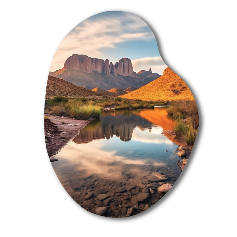 Décoration murale irrégulière en métal Grimbal - Texas Pear, H 30 po x l 22 po x P 1 po