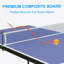 Table de ping-pong pliable et portable avec filet et 2 raquettes de ping-pong
