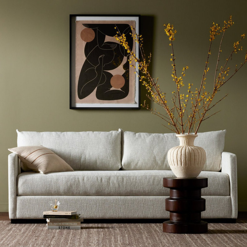 Wickham Sleeper, Sofa, Alameda Snow, 34" H x 86" W x 42" D