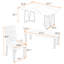 Ensemble de salle à manger 6 pièces Modern-1064570393-1064570395