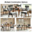 Chaise de salle à manger ergonomique moderne Mid-Century de 21 po avec pieds en bois massif Keim -1262826145-1262826151