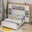 Lit plateforme double avec rangement double-1163661472