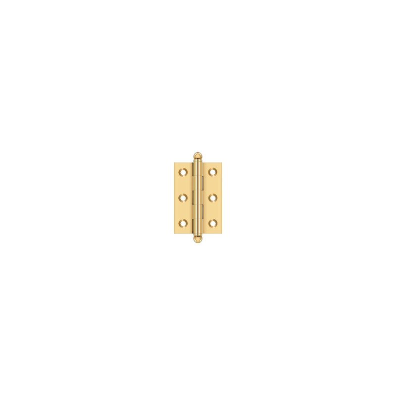 2.5'' x 1.69'' Butt Bearing Hinge, PVD Polished Brass