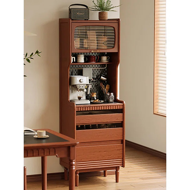 Retro Style Multi-Functional Large Capacity Pantry