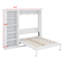 Lit escamotable mural Ell Elletsville avec tablettes-882040520-932556011