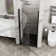34"X72" Pivot Shower Door, 1/4 Inch Thick Tempered Glass Swing Shower Door, Semi-Frameless Design