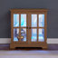 Vitrine lumineuse à DEL, vitrine antique avec tablettes réglables, vitrine de qualité rétro-130816125