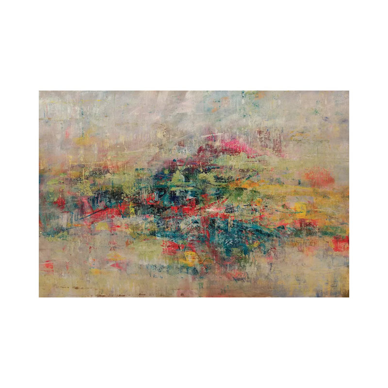 Crystalline par Julian Spencer - reproduction d'art, H 12 po x l 18 po x 1,5 po, Toile tendue, Pas de tapis