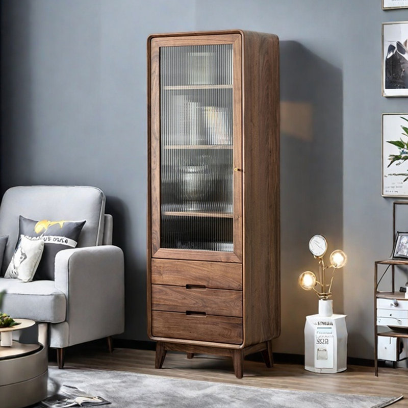 All solid wood black walnut bookcase