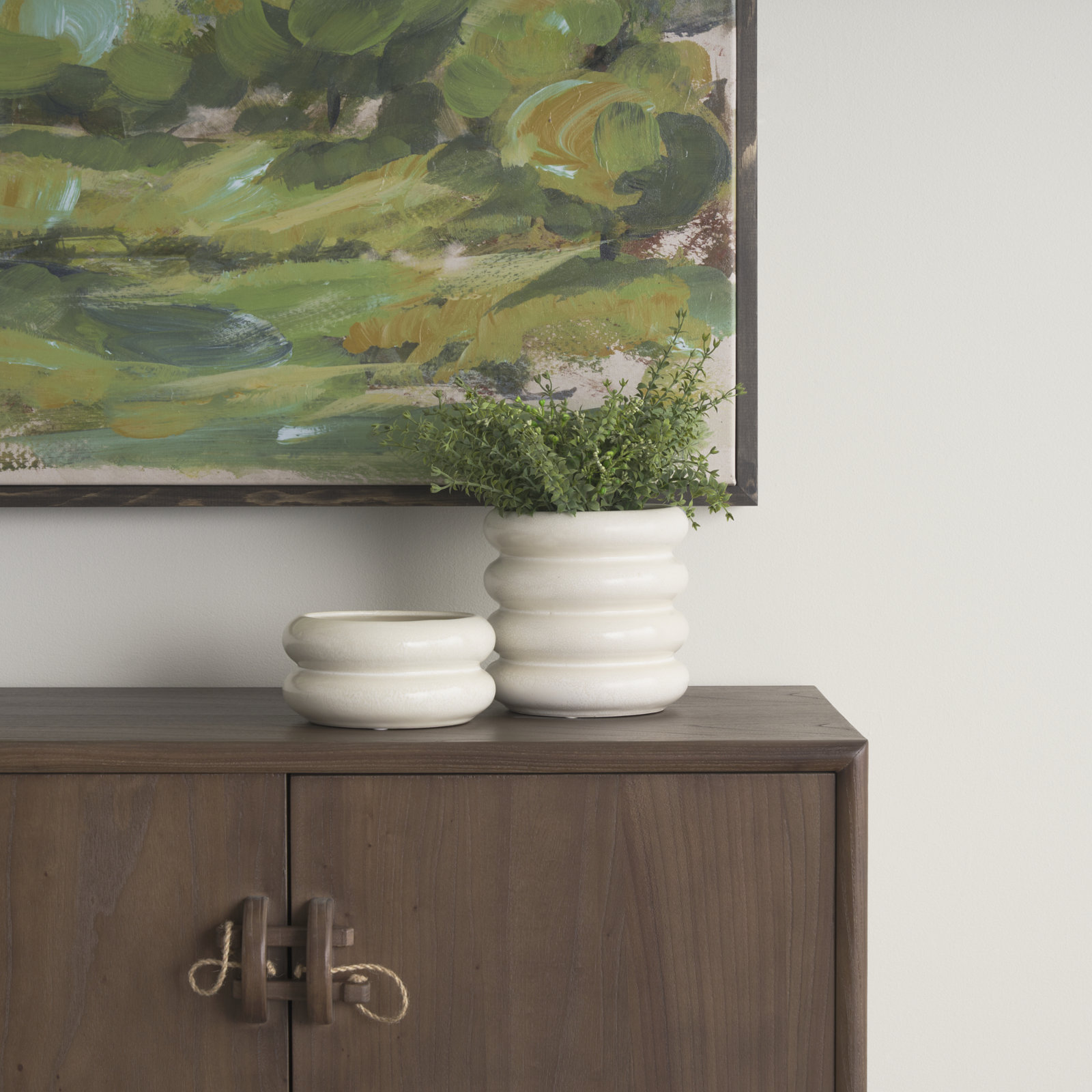 Floor Vase, 6.69" H x 7.09" W x 7.09" D