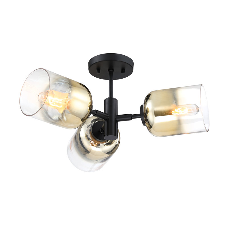 Bolinas Glass Semi Flush Mount