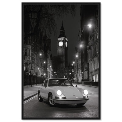 Good Old London Canvas Print Travel Wall Decor by Art Remedy, Black Frame, 20 x 30