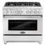 Cuisinière mixte 36 po 4,5 pi cu