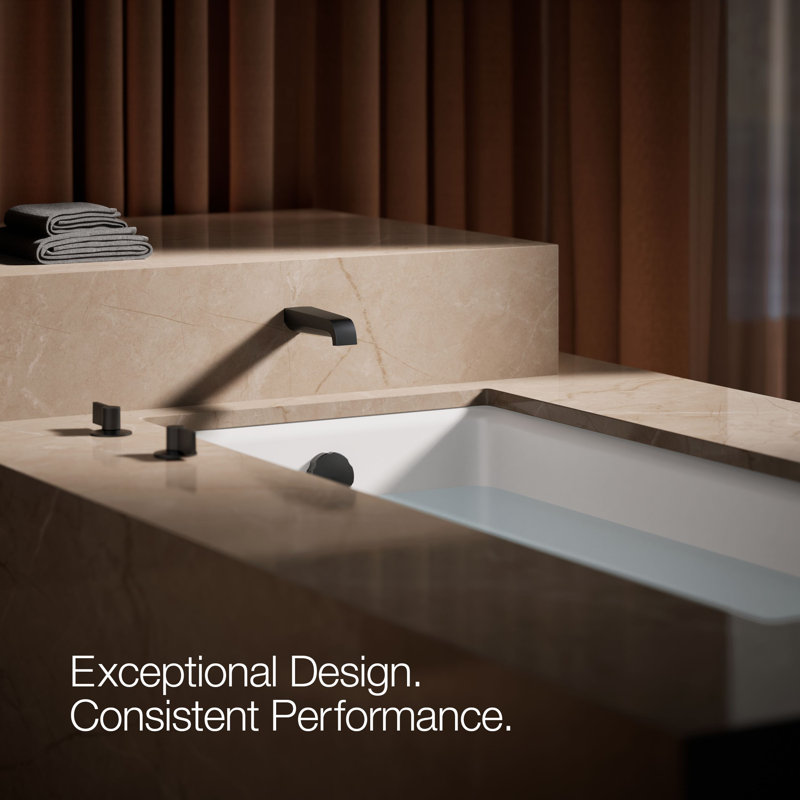 Pitch Wall-Mount Bath Spout, Matte Black