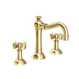 Jacobean Widespread Bathroom Faucet with Drain Assembly