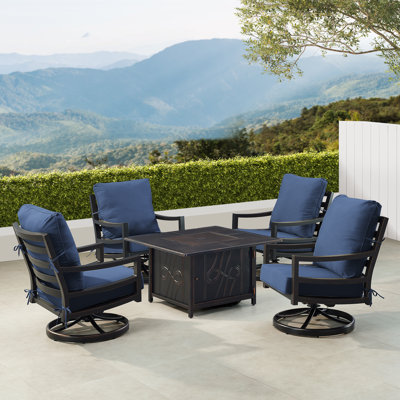 Ferren 4 - Person Patio Conversation Set with Cushions
