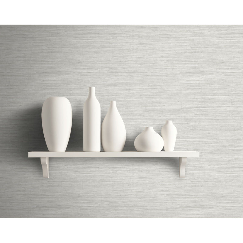 Rouleau de papier peint lisse L 27 pi x l 27 po, Gris