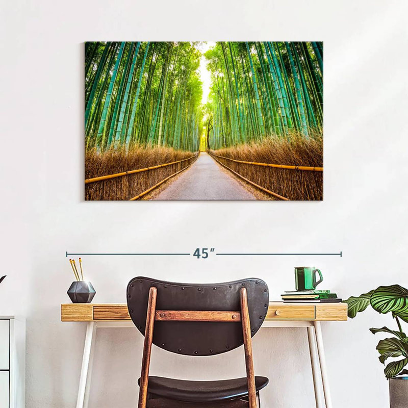 Passerelle en bambou Alvord à Kyoto, H 26 po x l 39 po