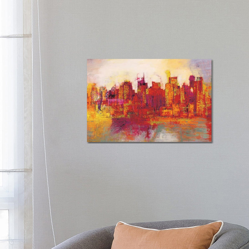 Abstract New York City by Brian Carter - Wrapped Canvas Print, 66.04 cm H x 45.72 cm W x 3.175 cm D