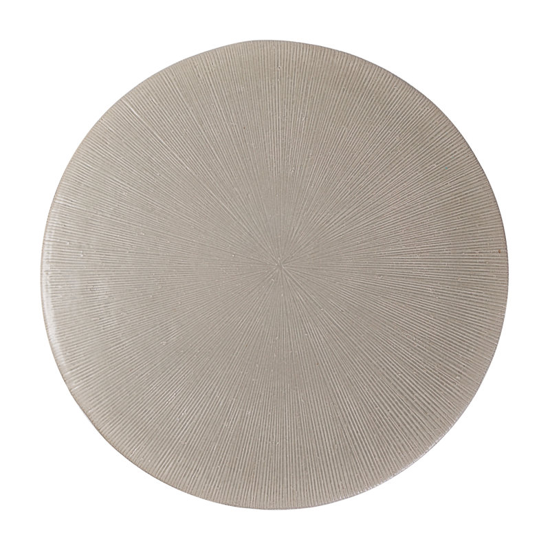 Sunburst Outdoor Round Side Table, Olive Semi Gloss