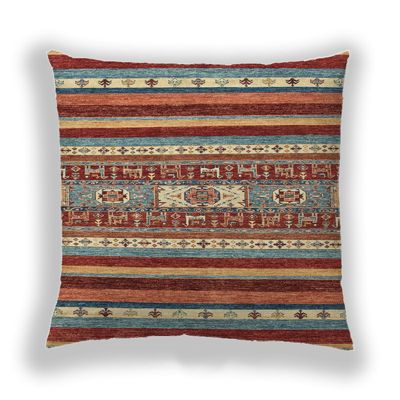 Coussin décoratif abstrait 2393, Microsuède