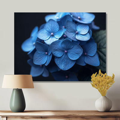 Nirvana bleu, bleu, hortensia, art mural