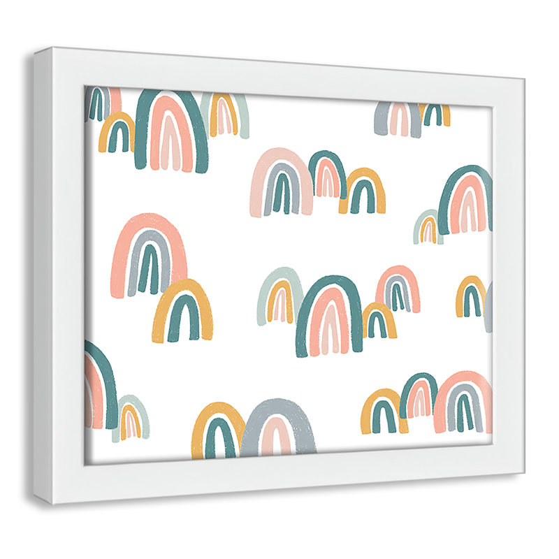 Décoration murale pour enfants, H 9 po x l 11 po x P 1,19 po, Encadré de boîte blanc