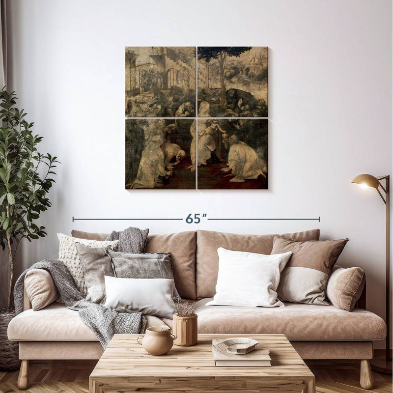 Adella Adoration des mages, H 38 po x l 38 po