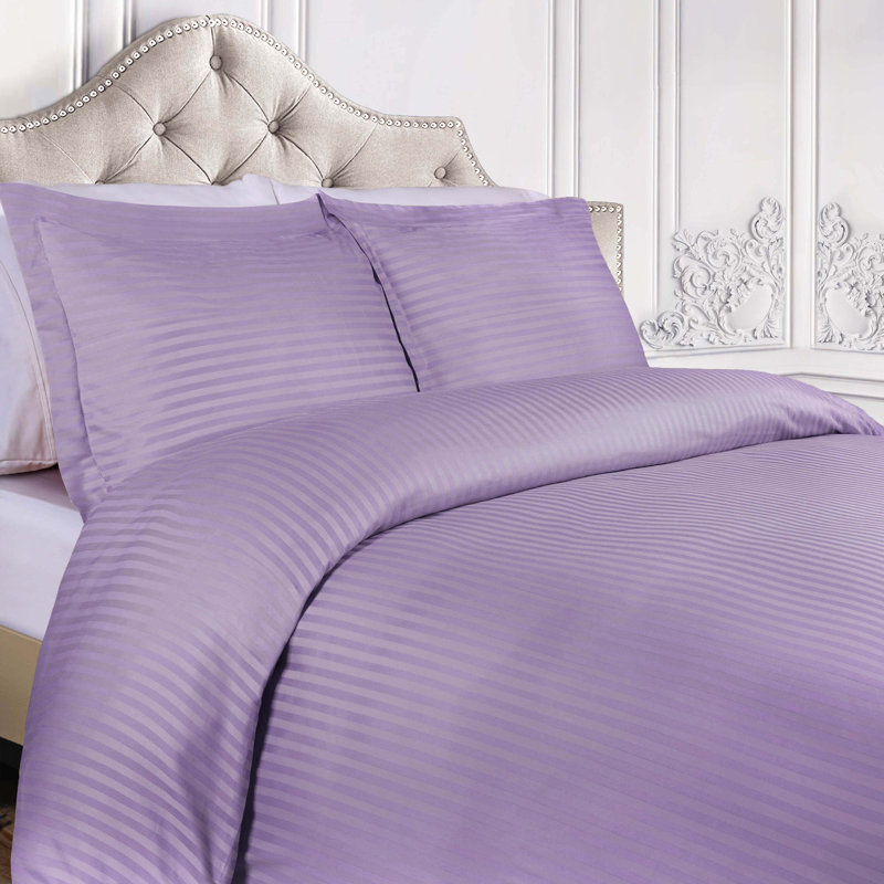 Ensemble de housse de couette Luxor Treasures, Housse de couette simple + 1 taie décorative stan, Lavande