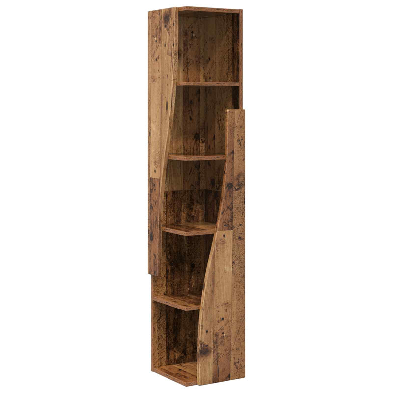 Accent Cabinet, 140 cm H x 27.5 cm L x 27 cm D, Old Wood