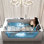 Baignoire spa à jets DEL 71 po avec baignoire à jets d'hydromassage autoportante moderne 71 po