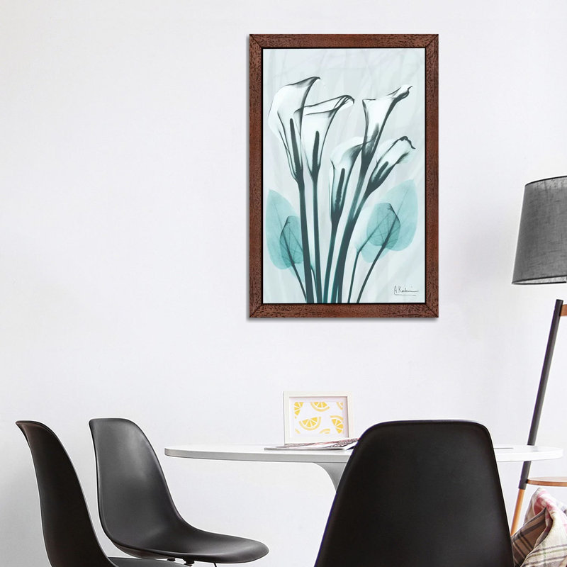 Calla Lily Crystalis I 1 Piece Painting on Canvas, 152.5 cm H x 101.5 cm W, Brown Floater Framed