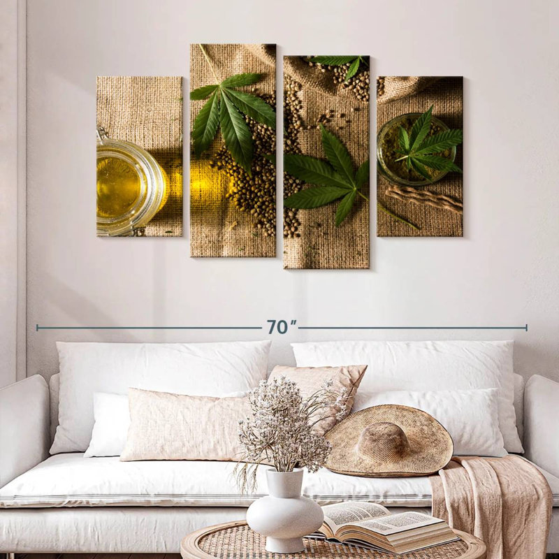 Senne Marijuana Hemp, 32" H x 52" W