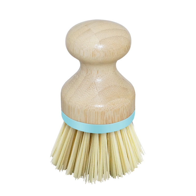 Bamboo Palm Dish Brush, Blue