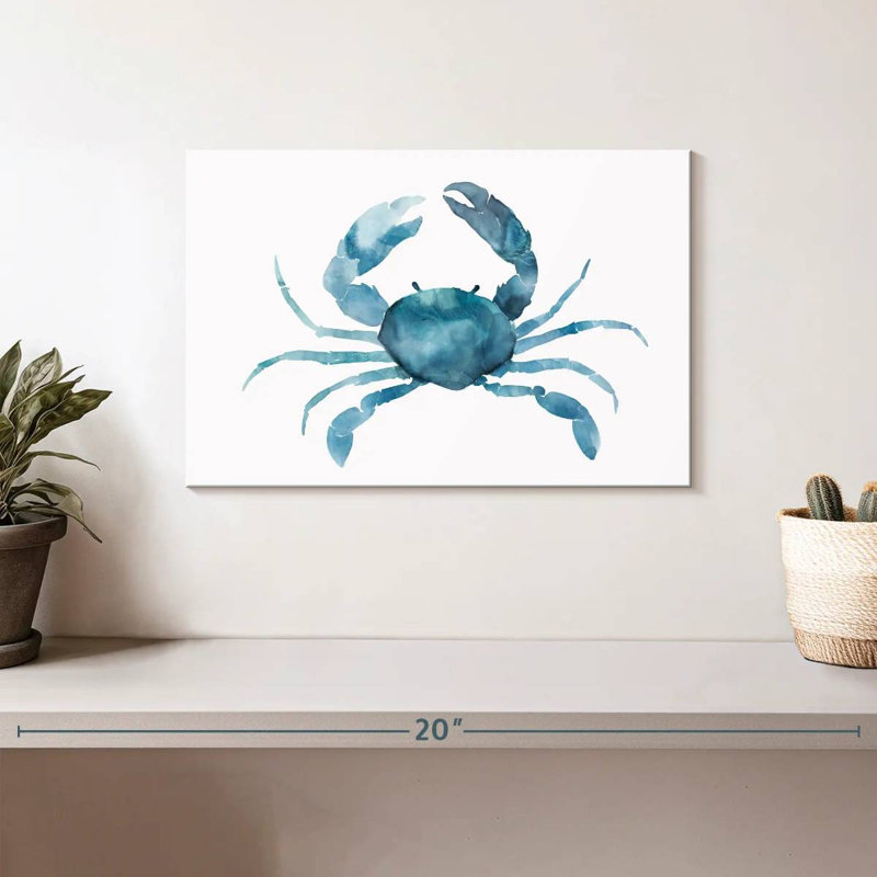 Crabe bleu Brampt, H 8 po x l 12 po