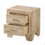 Table de chevet 2 tiroirs Natural