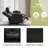 68.9" Pillow Top Arm Power Reclining Loveseat with Heat and Massage For Living Room-844088553
