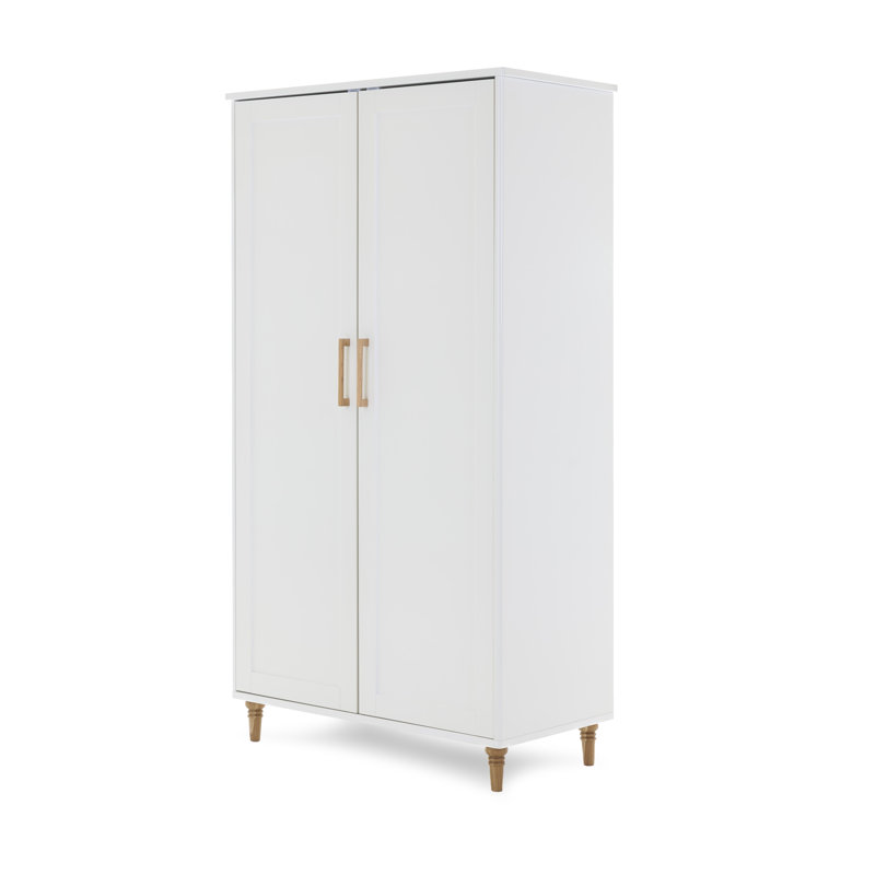 Orla Double Wardrobe - White