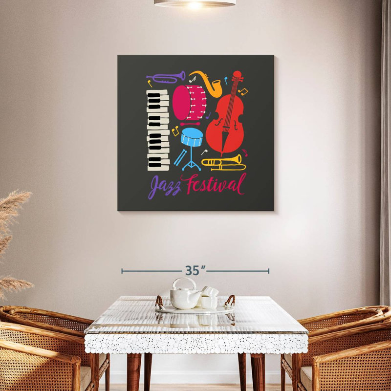 Festival de jazz, H 36 po x l 36 po