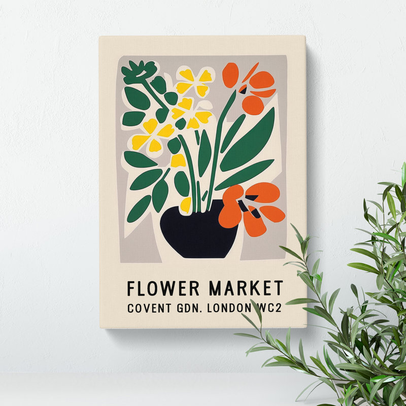XMKTMKT-194 Covent Garden Flower Market Exhibition No.1 - Wrapped Canvas
