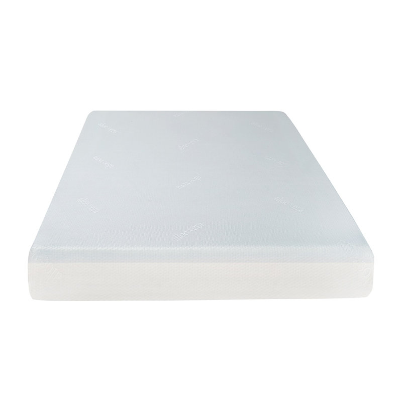 Matelas en mousse viscoélastique imprégnée de gel pleine grandeur de 6 pouces avec housse en jacquard double doux