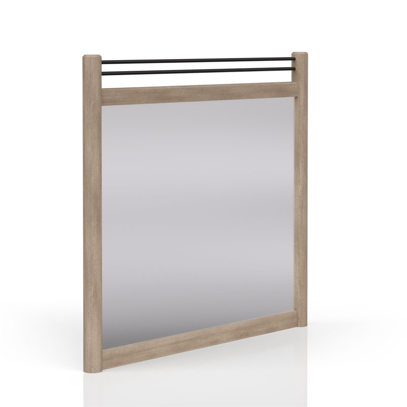 Sand Colored Poster Mirror